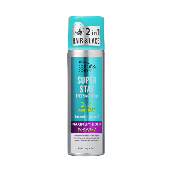 Kiss Colors & Care Super Stay Freezing Spray | Maximum Hold, For