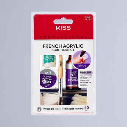 KISS French Acrylic Sculpture Kit – French &amp; Natural