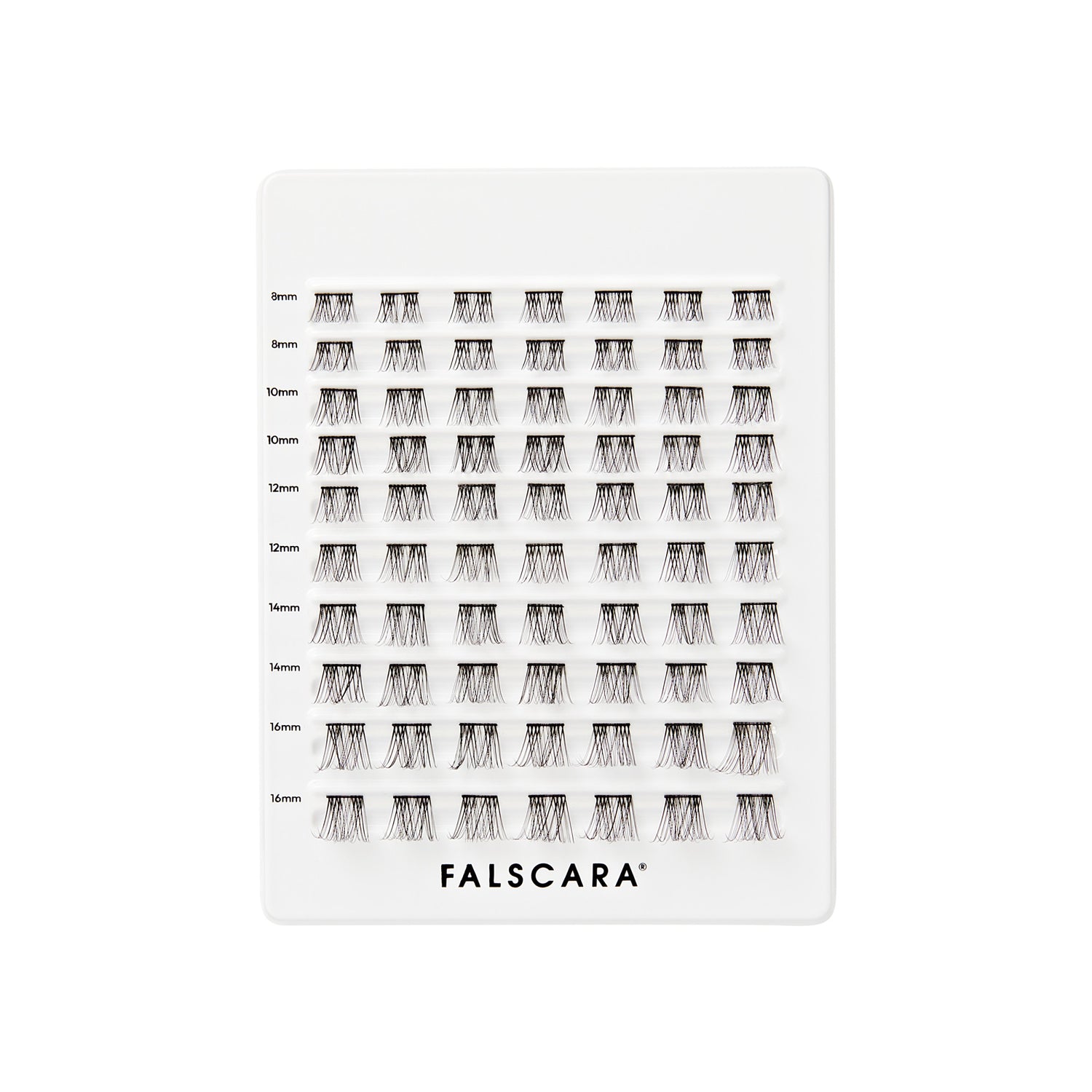 Falscara Classic Natural Mega Multipack | DIY False Lash Extensions, Cluster Lash, Wispy Lashes, 70 Wisps, 8mm-16mm
