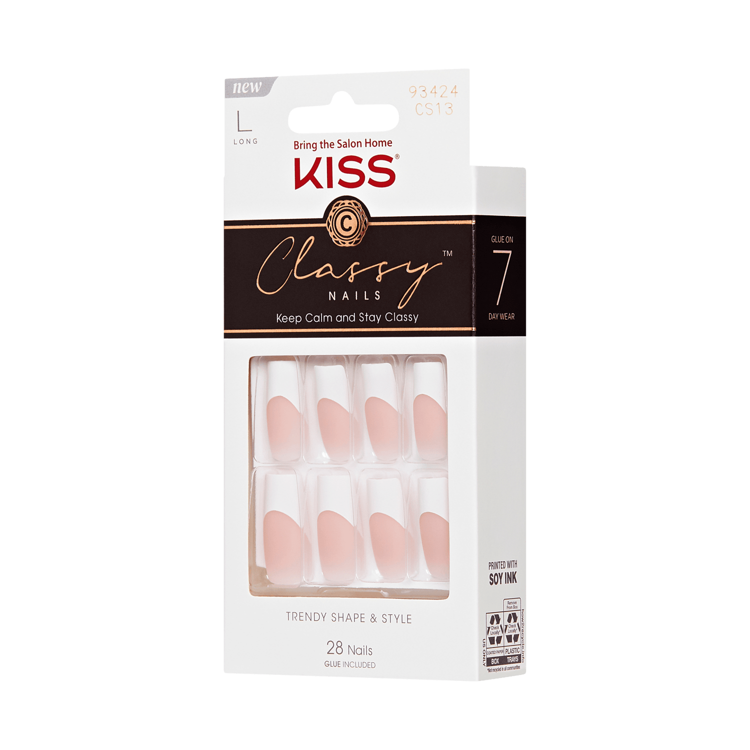 KISS Classy Press On Glue Nails - Movin&