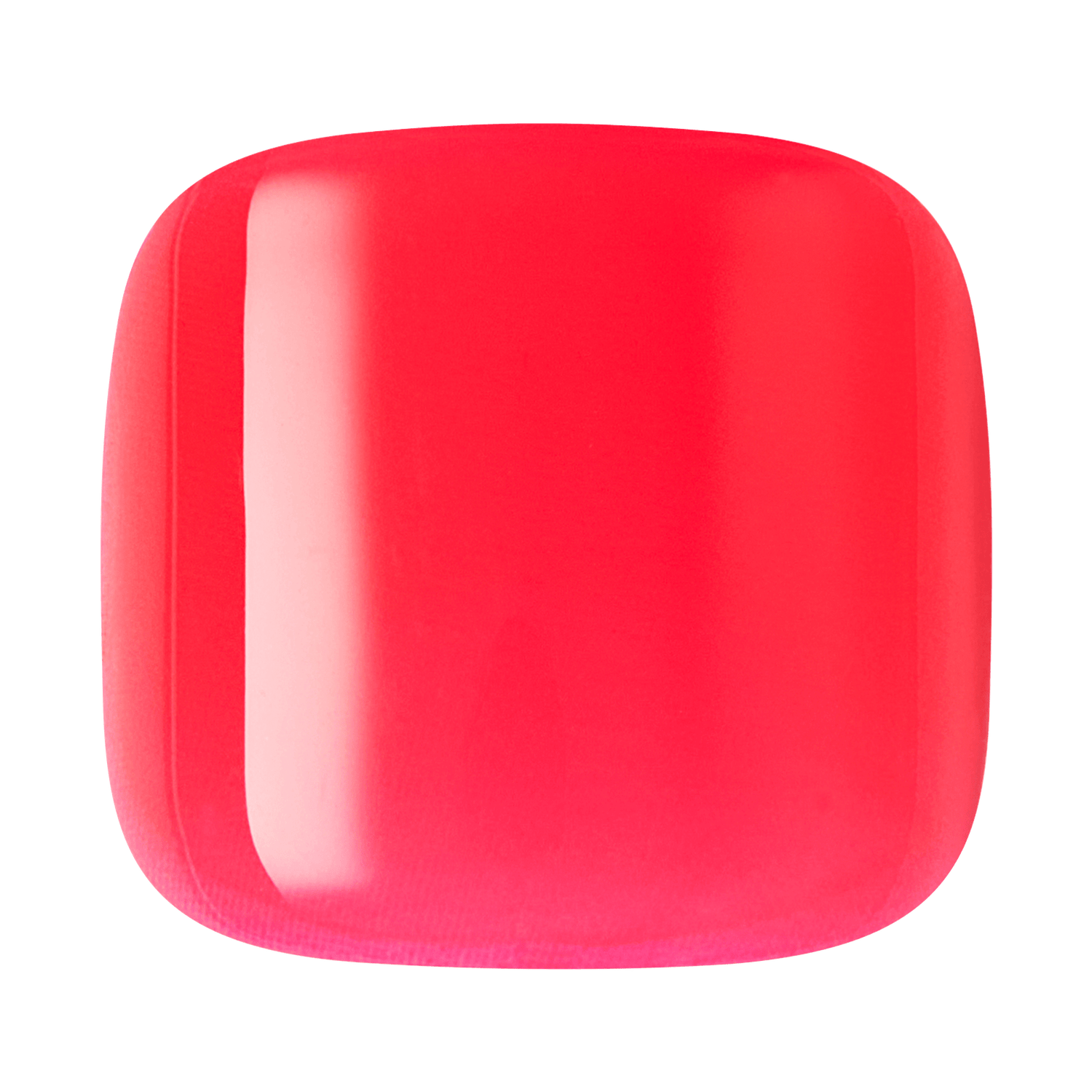 Red toenail on a transparent background