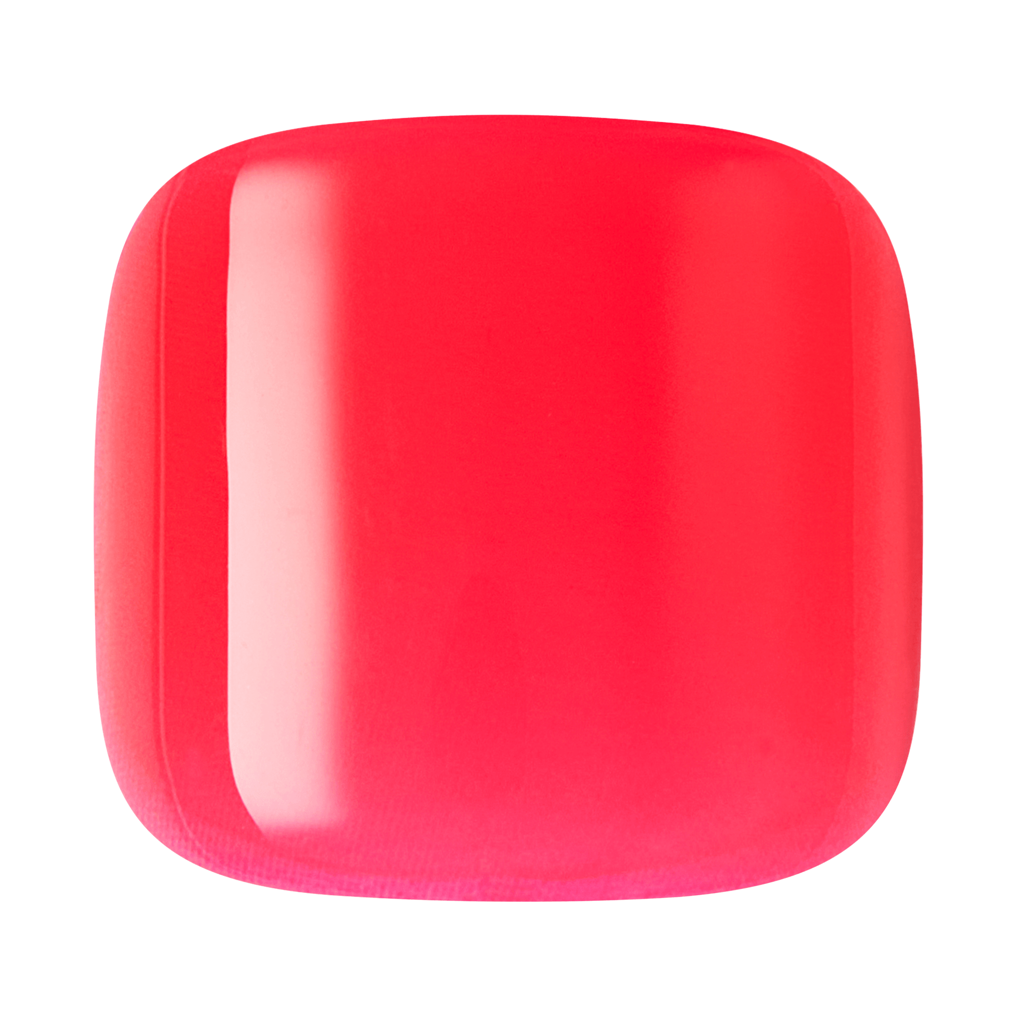 Red toenail on a transparent background