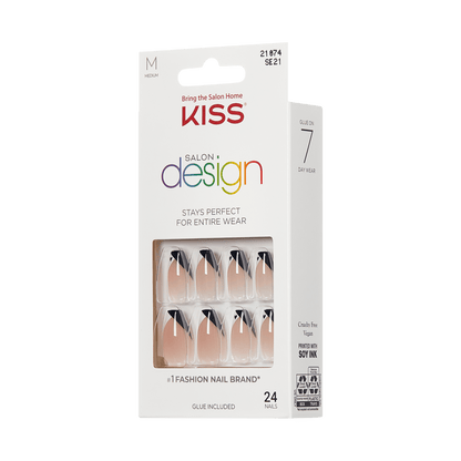 KISS Salon Design Press On Glue Nails - Love In Color