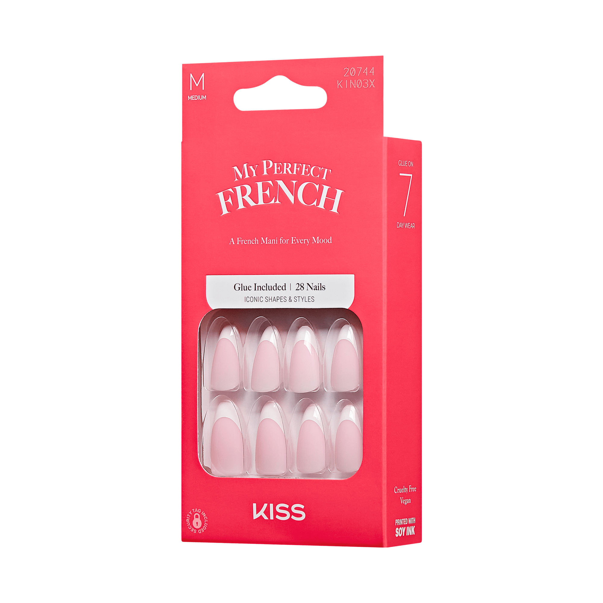 KISS My Perfect French Press On Glue Nails - Daze