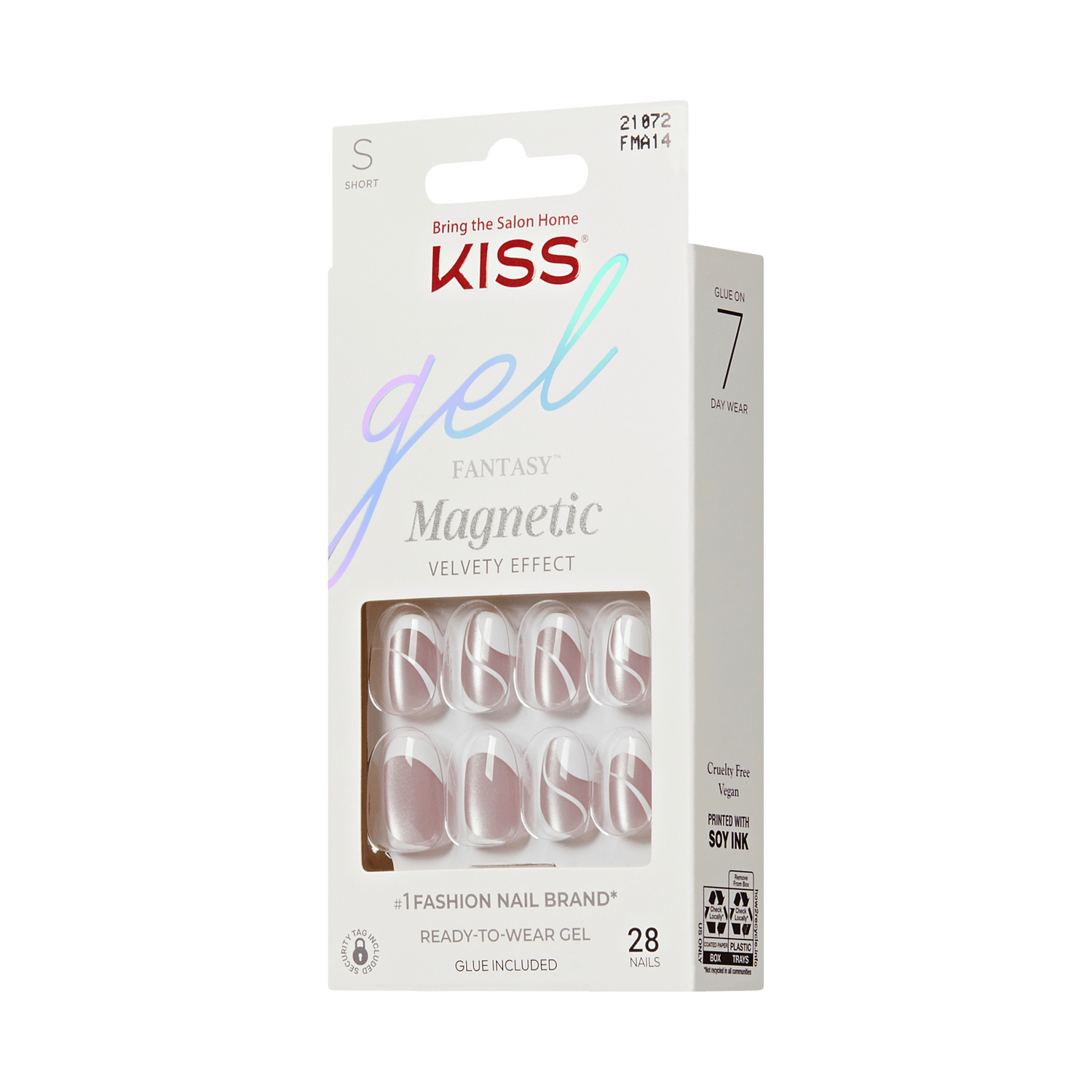 KISS Gel Fantasy Magnetic Press On Glue Nails - Guess