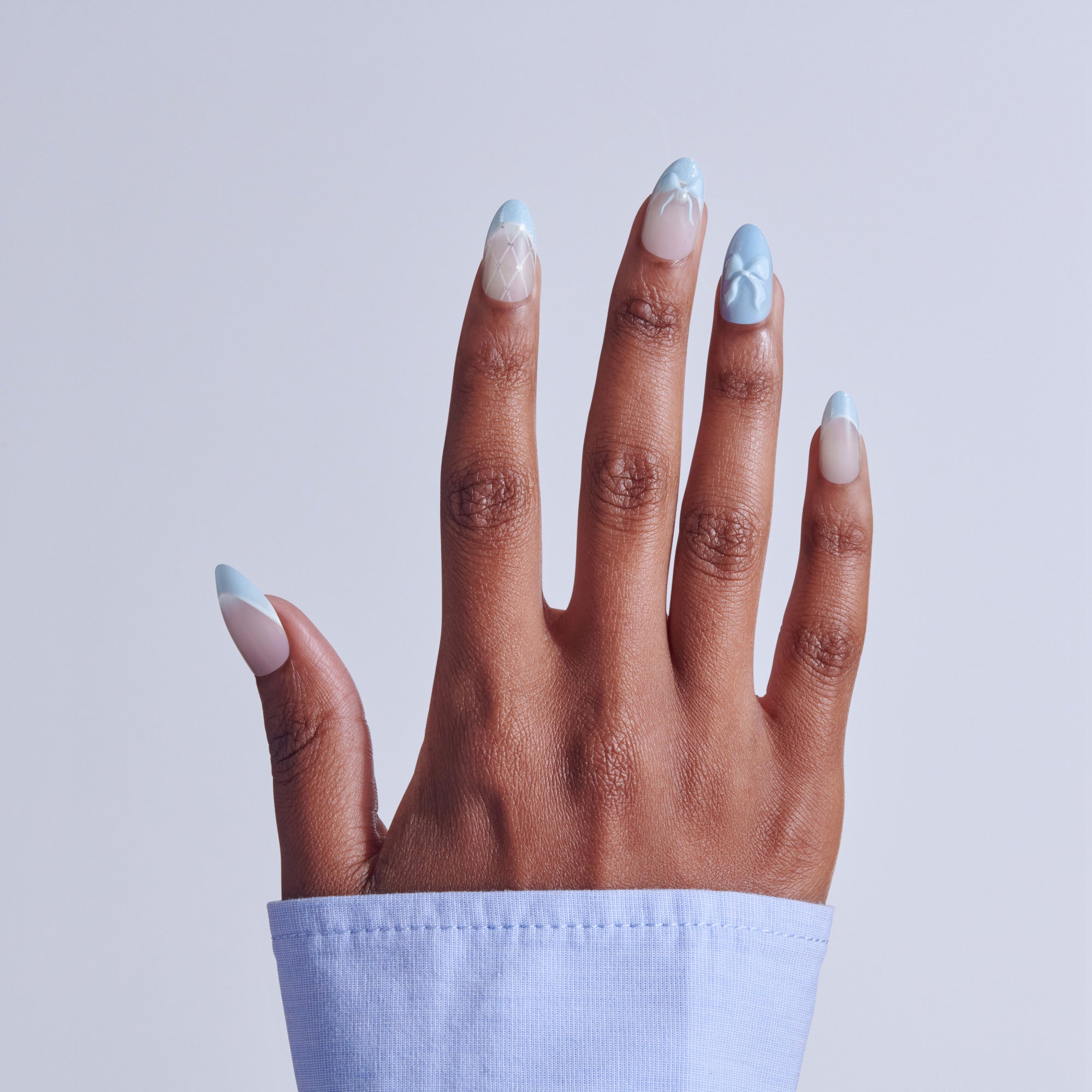 Kiss Nail Drip Press On Fake Glue Nails - Playful Drift | 3D