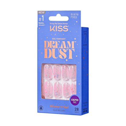 KISS Gel Fantasy Dreamdust Press On Glue Nails - Diamonds 4 Me