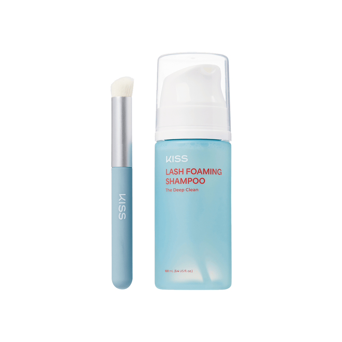 Kiss Lash Foaming Shampoo &amp; Lash Cleaning Brush | 100 mL