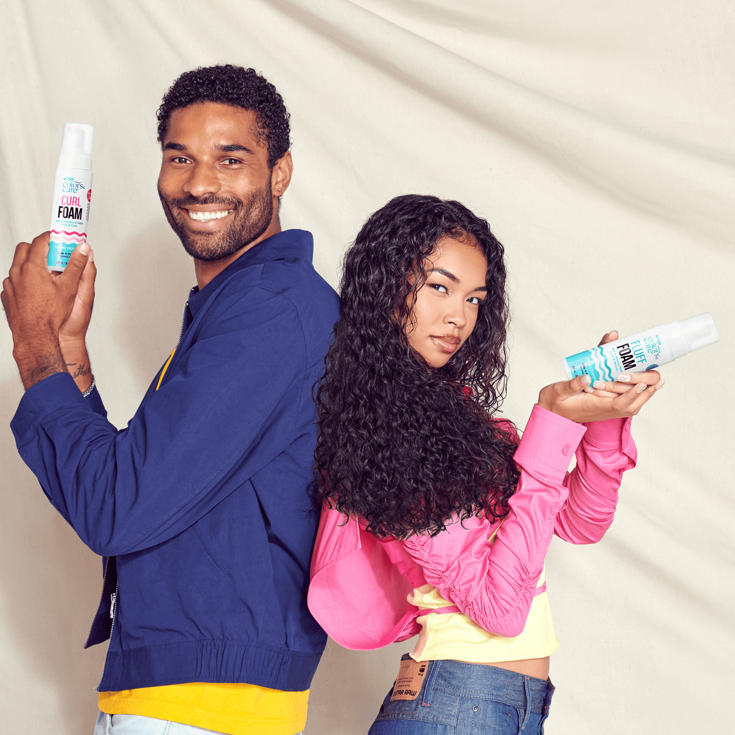 Two people holding Color&