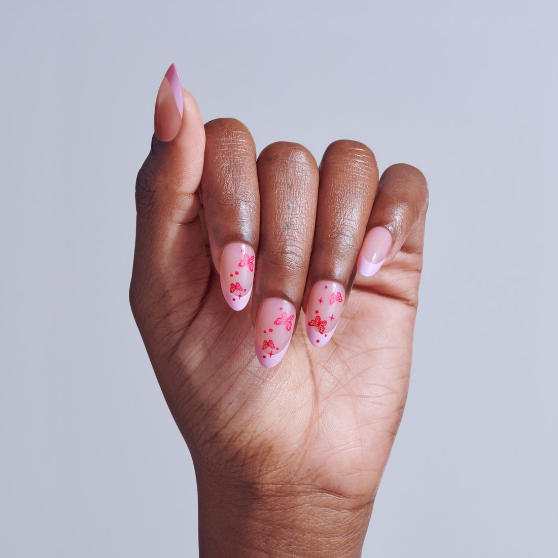 KISS CORE Design Press On Glue Nails - Signature