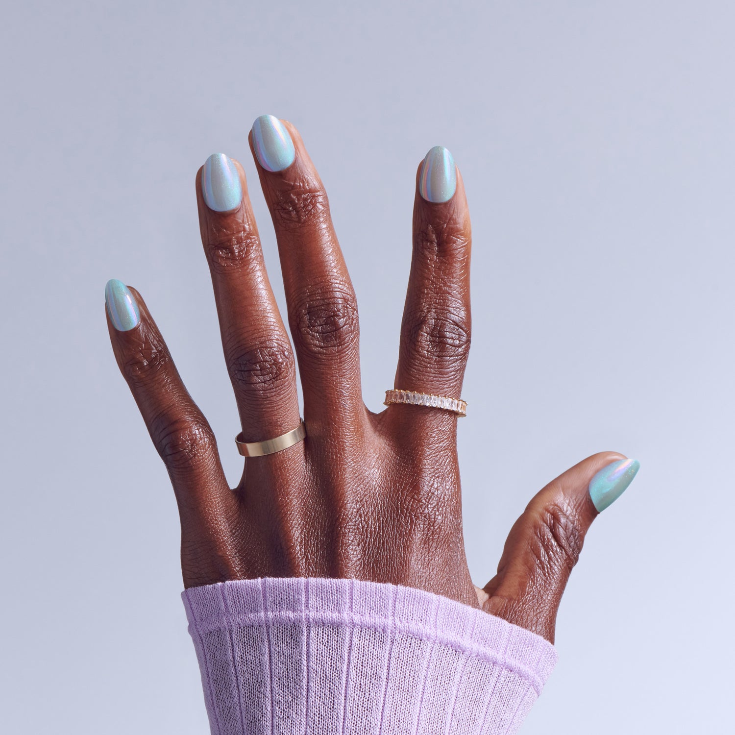 KISS GLAM Embellished Press On Glue Nails - Sugar Lake