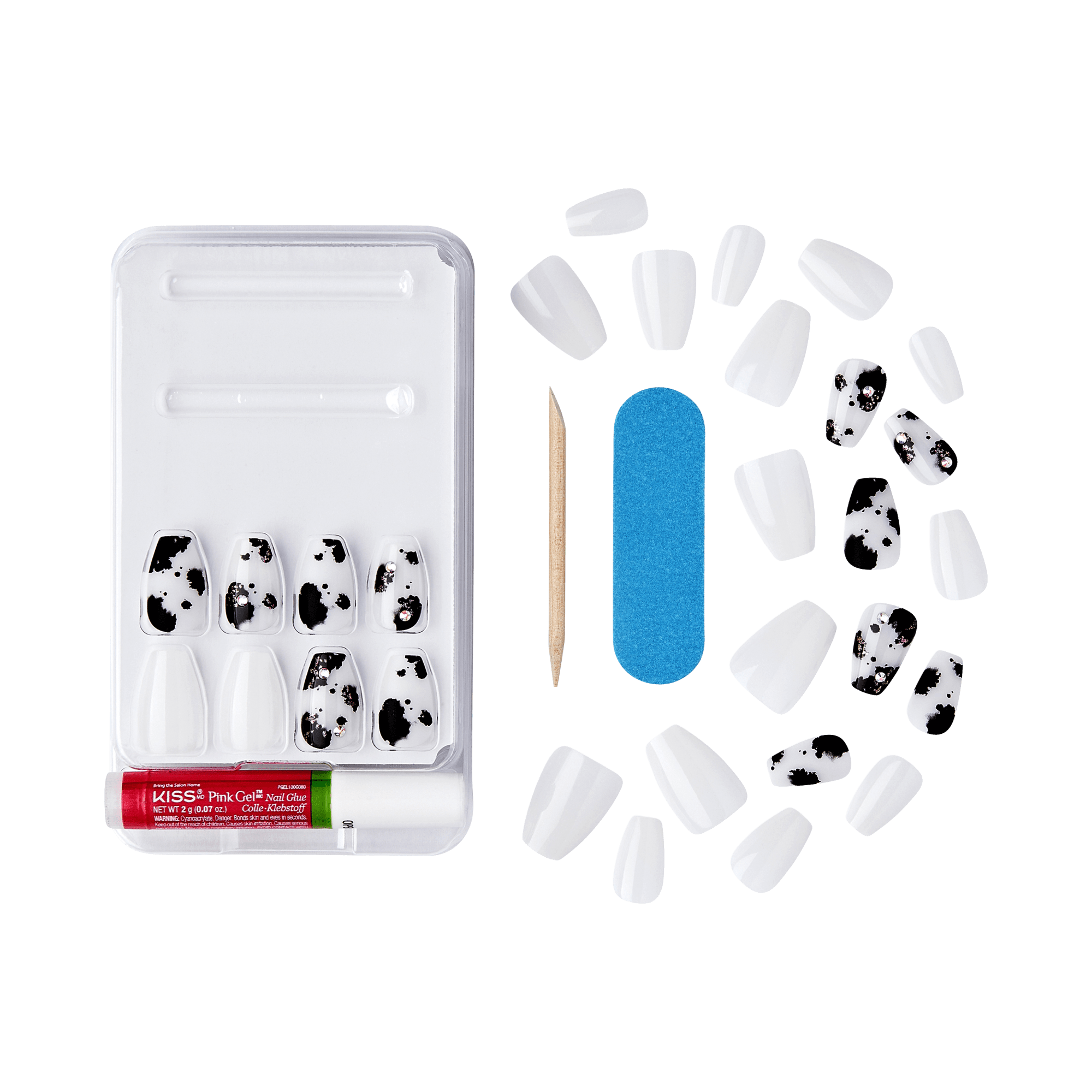 KISS Gel Fantasy Jelly Press On Glue Nails - Jelly Jukebox