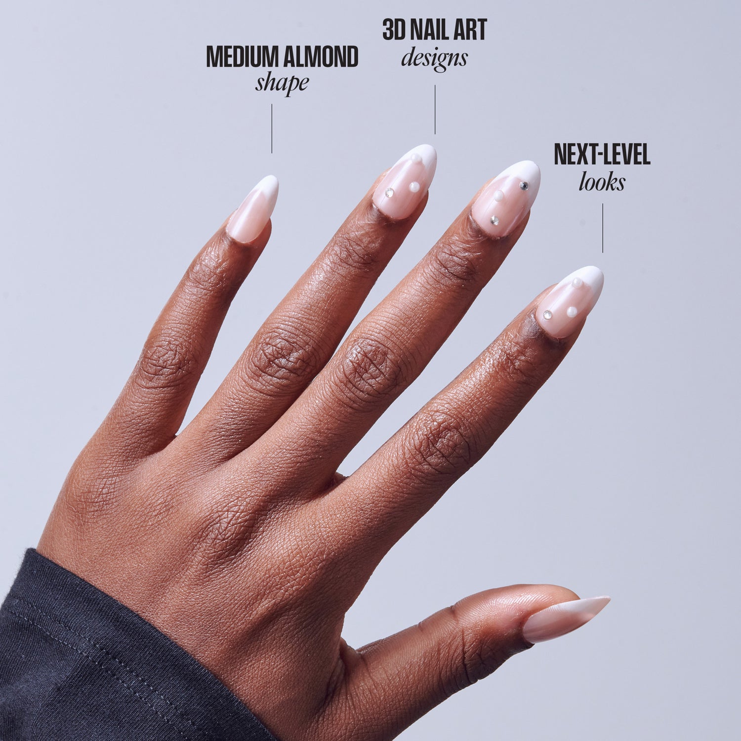 KISS GLAM 3D &amp; Jewel Press On Glue Nails  - Serendipity Awaits