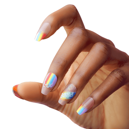 KISS Voguish Fantasy Press On Glue Nails - Self Worth