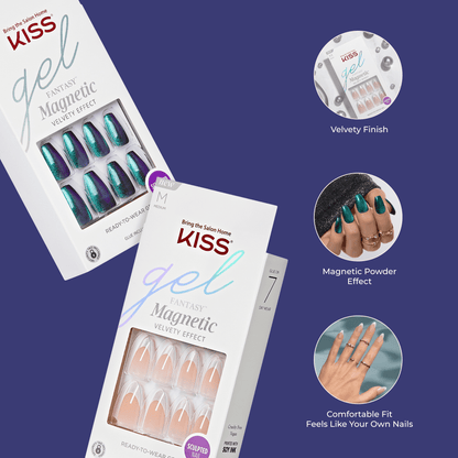 KISS Gel Fantasy Magnetic Press On Glue Nails - BeatBelles