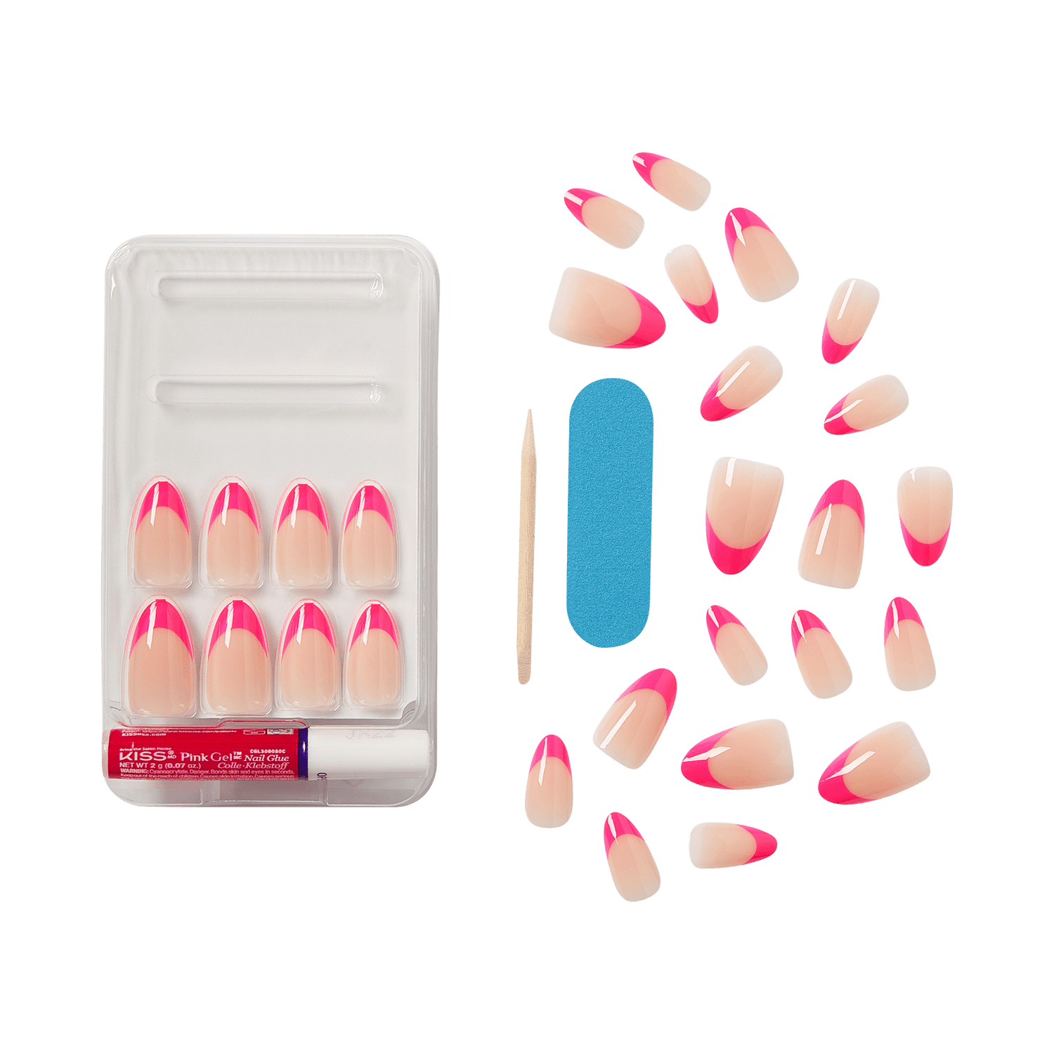 KISS Voguish Fantasy Press On Glue Nails - The Thrill