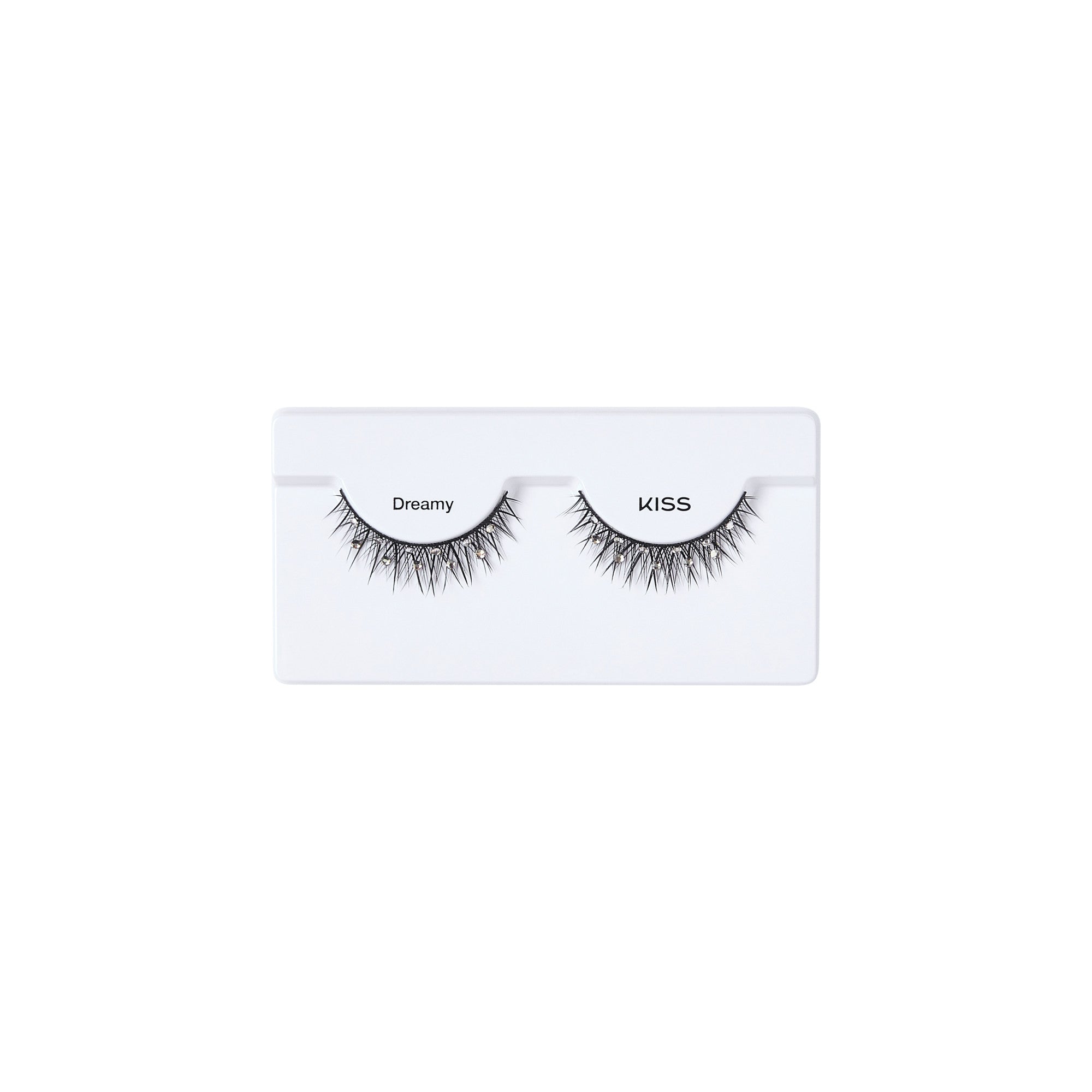 KISS Dreamy false eyelashes on white packaging strip