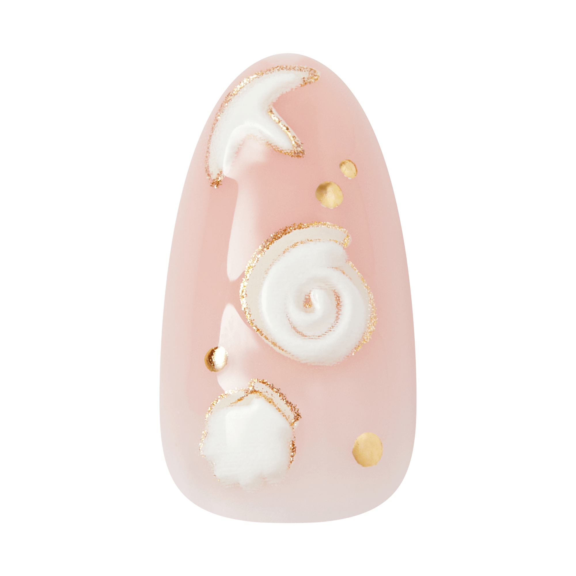 Kiss Glam Jeweled Press On Glue Nails - Shell Me More