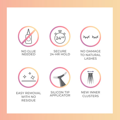 imPRESS+ Press On Self Adhesive Eyelashes - Soft Natural