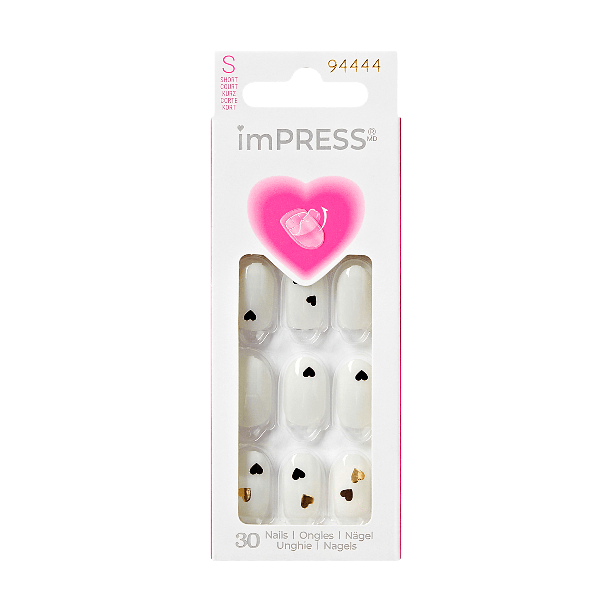 imPRESS Design Press On Nails - Two of Hearts