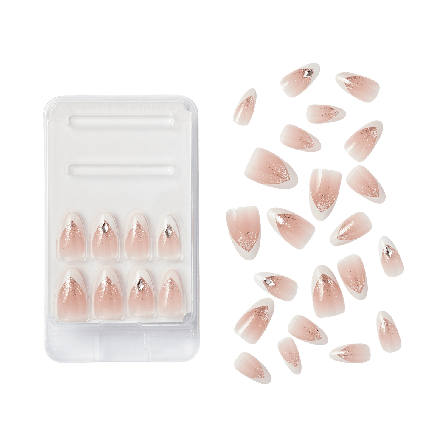 KISS Classy Premium Press On Glue Nails - Croissant City