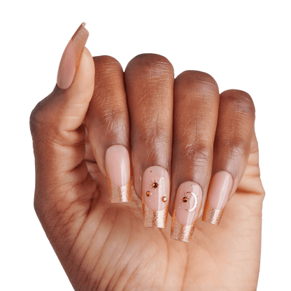 KISS Masterpiece Press On Glue Nails - Stardust Hues