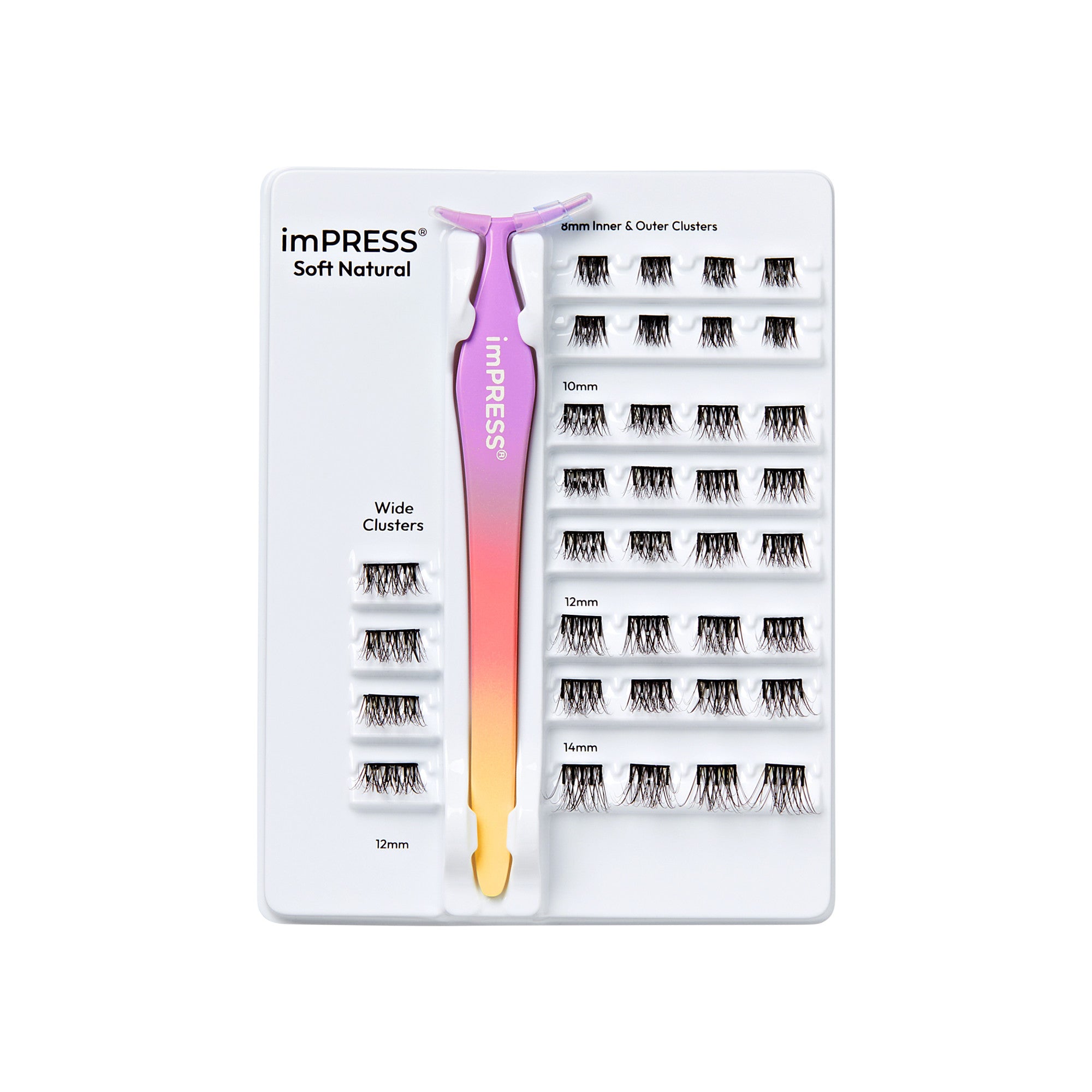 imPRESS+ Press On Self Adhesive Eyelashes - Soft Natural
