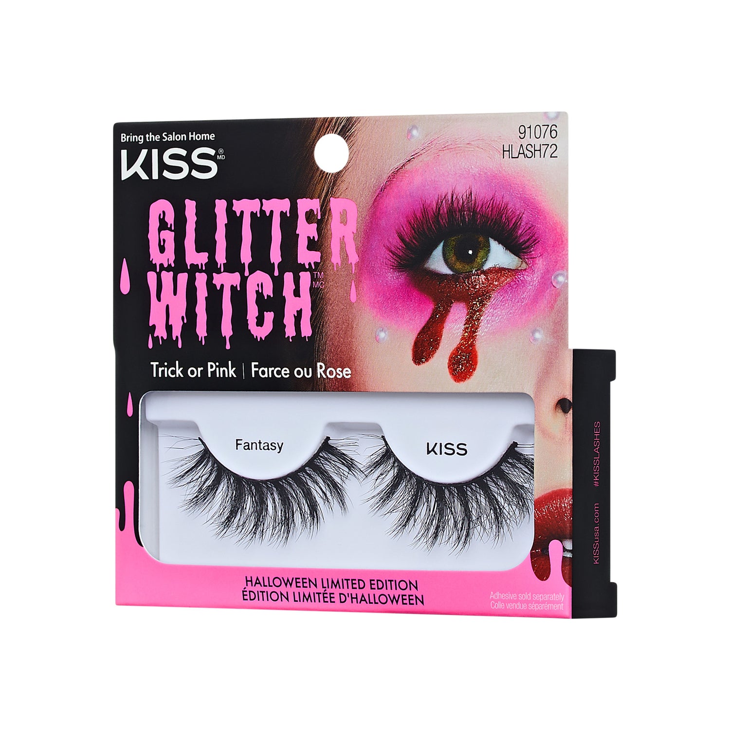 KISS Glitter Witch false eyelashes, Halloween limited edition, style Fantasy