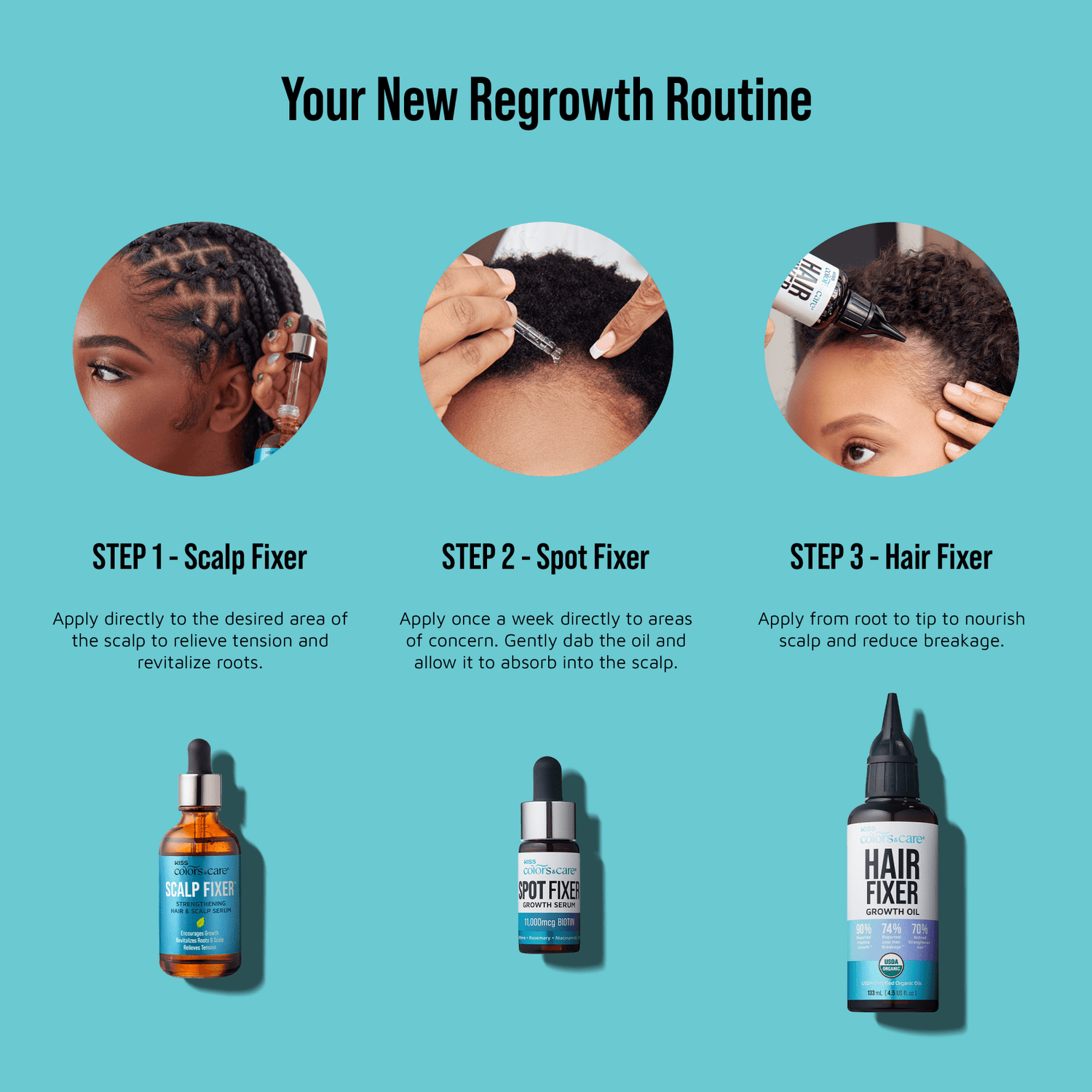 Healthy Hair Fixation Trio | Scalp Fixer Serum – KISS USA Healthy Hair Fixation Trio | Scalp Fixer Serum – KISS USA
