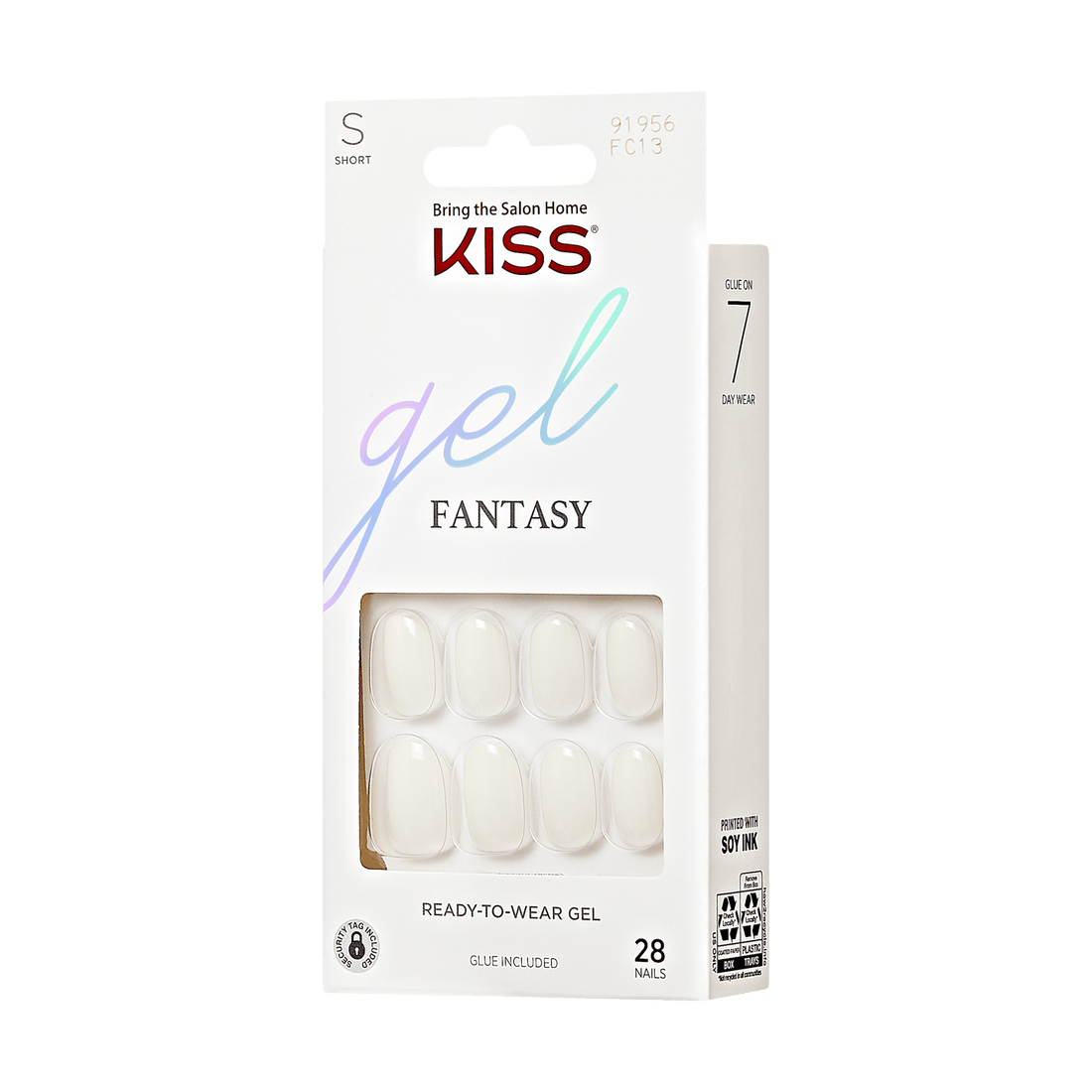 KISS Gel Fantasy Color Press On Glue Nails - Perfect Fit