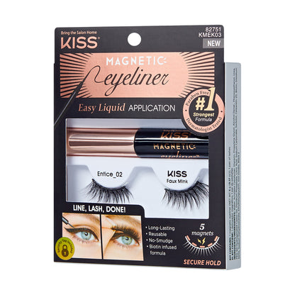 KISS Magnetic Eyeliner &amp; Lashes - Entice