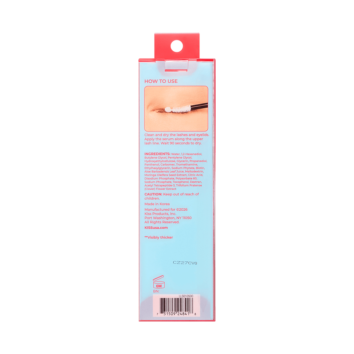 Kiss Lash Thickening Serum | Biotin, Peptide, Panthenol