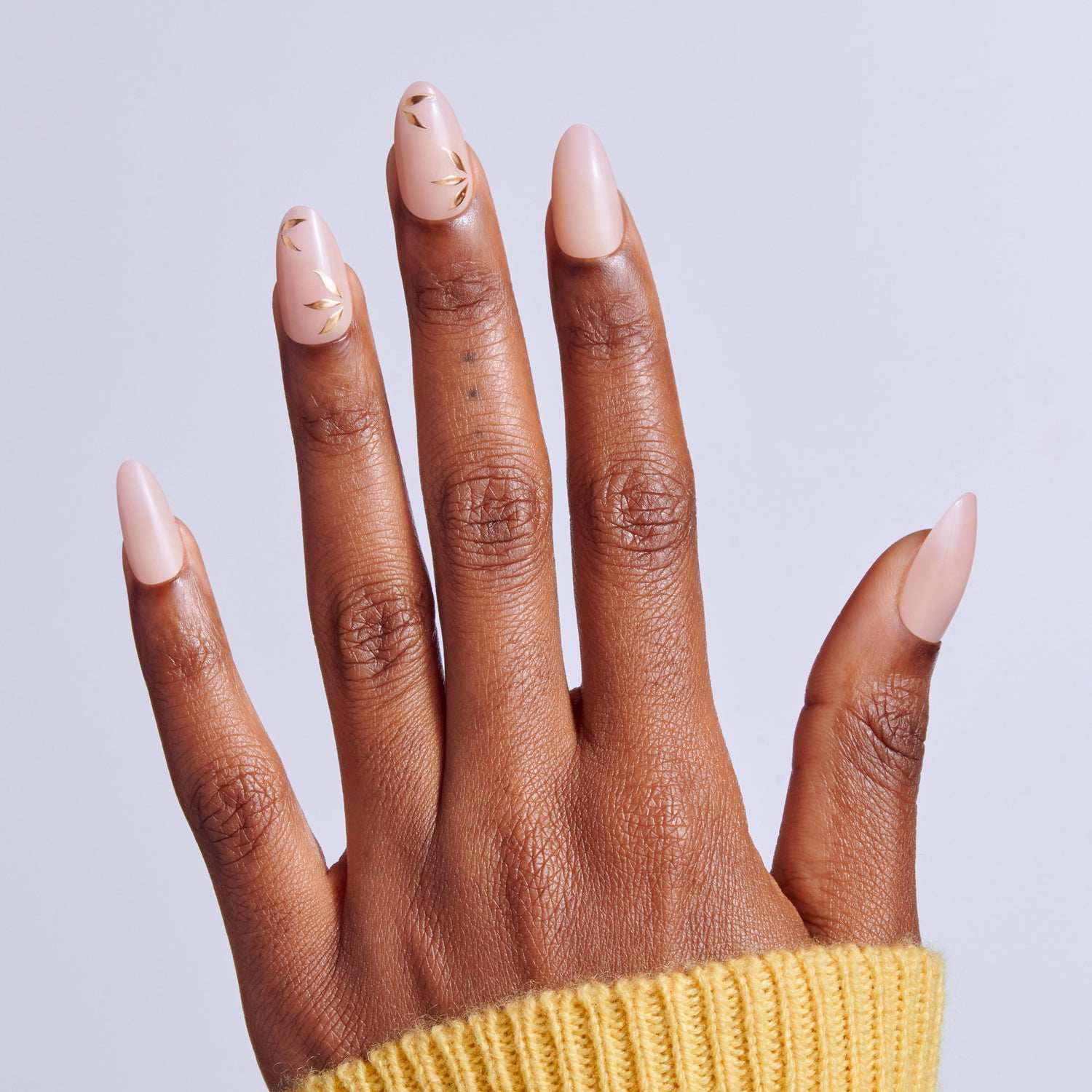 Kiss Core Design Press On Fake Glue Nails - Wherever You Go | Design, Pink, Medium, Almond