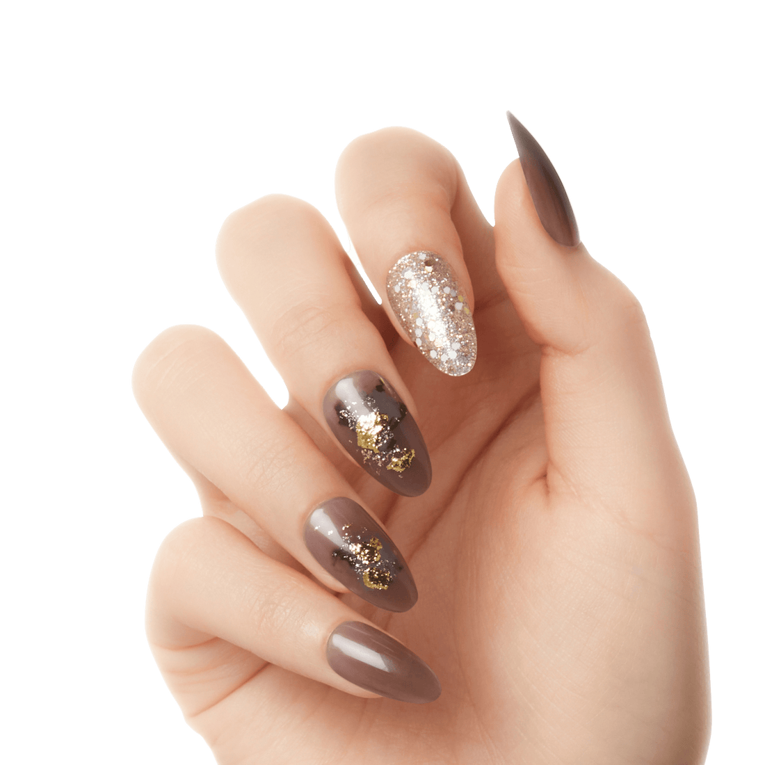 KISS Gel Fantasy Jelly Press On Glue Nails - Floral Jelly