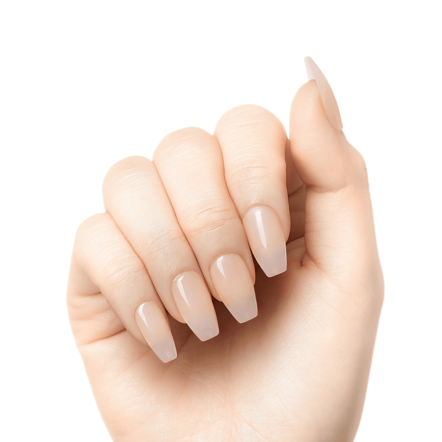 KISS Bare but Better Press On Glue Nails - Embrace It