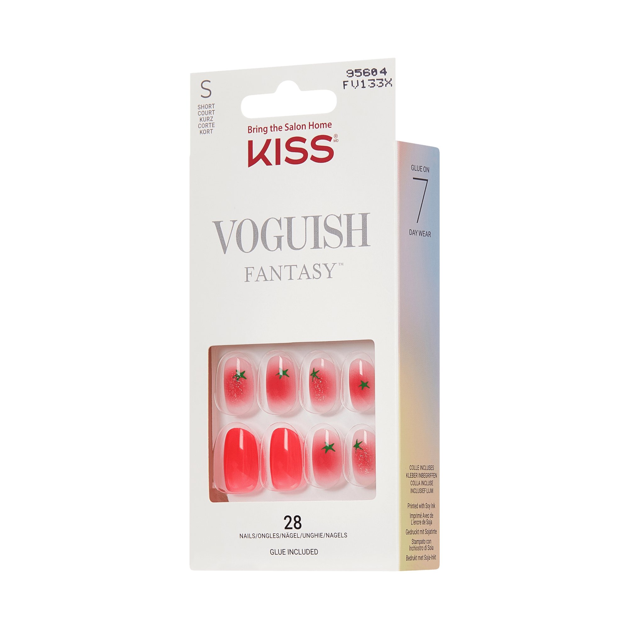 KISS Voguish Fantasy Press On Glue Nails - Easy Love