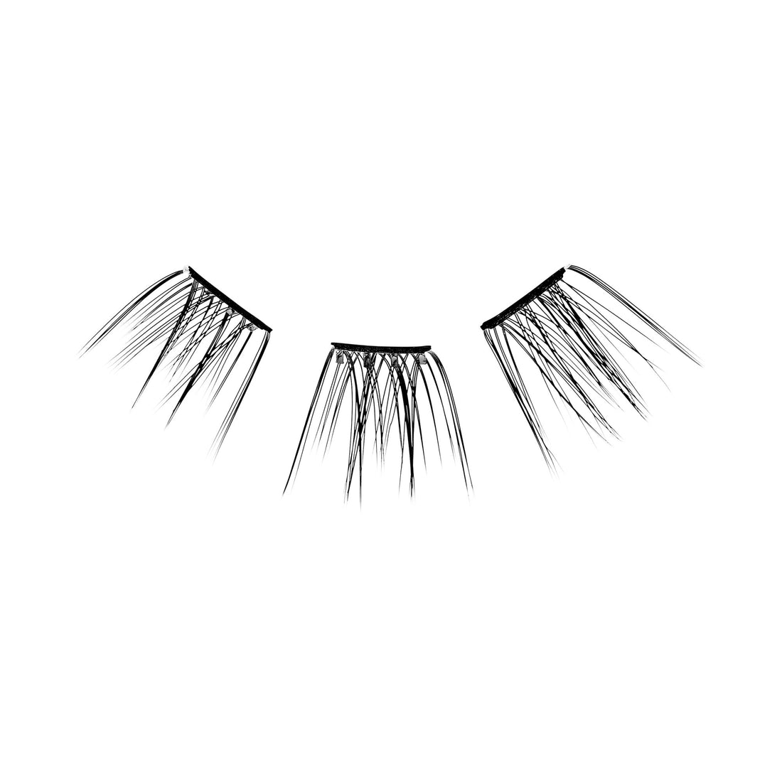 imPRESS Falsies Self Adhesive Eyelashes, 12 Lash Clusters + Applicator – Sleek