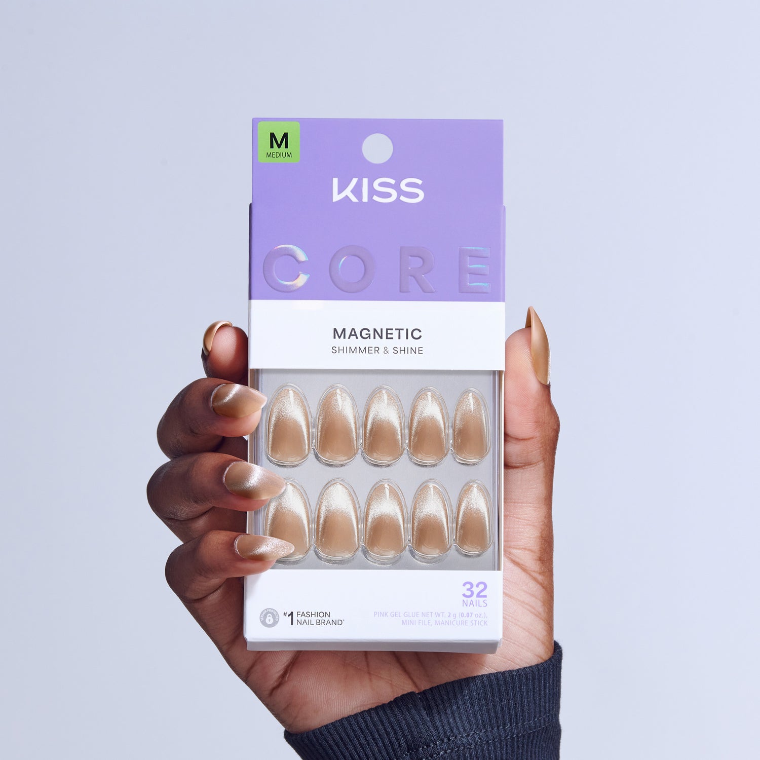 KISS CORE Magnetic Press On Glue Nails - Amazon Falls