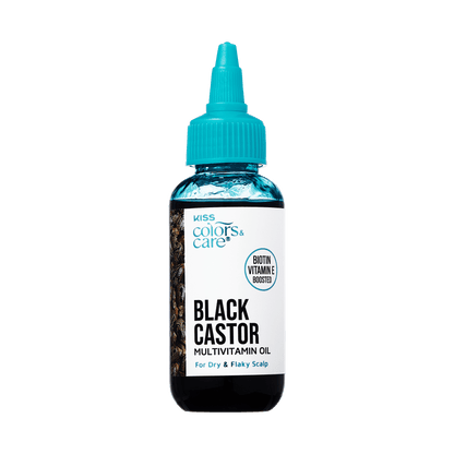 KISS Colors &amp; Care Multivitamin Oil &amp; Gua Sha - Black Castor
