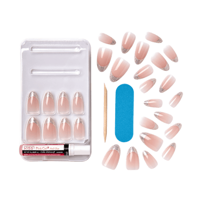 KISS Gel Fantasy Dreamdust Press On Glue Nails - Sugar Rush