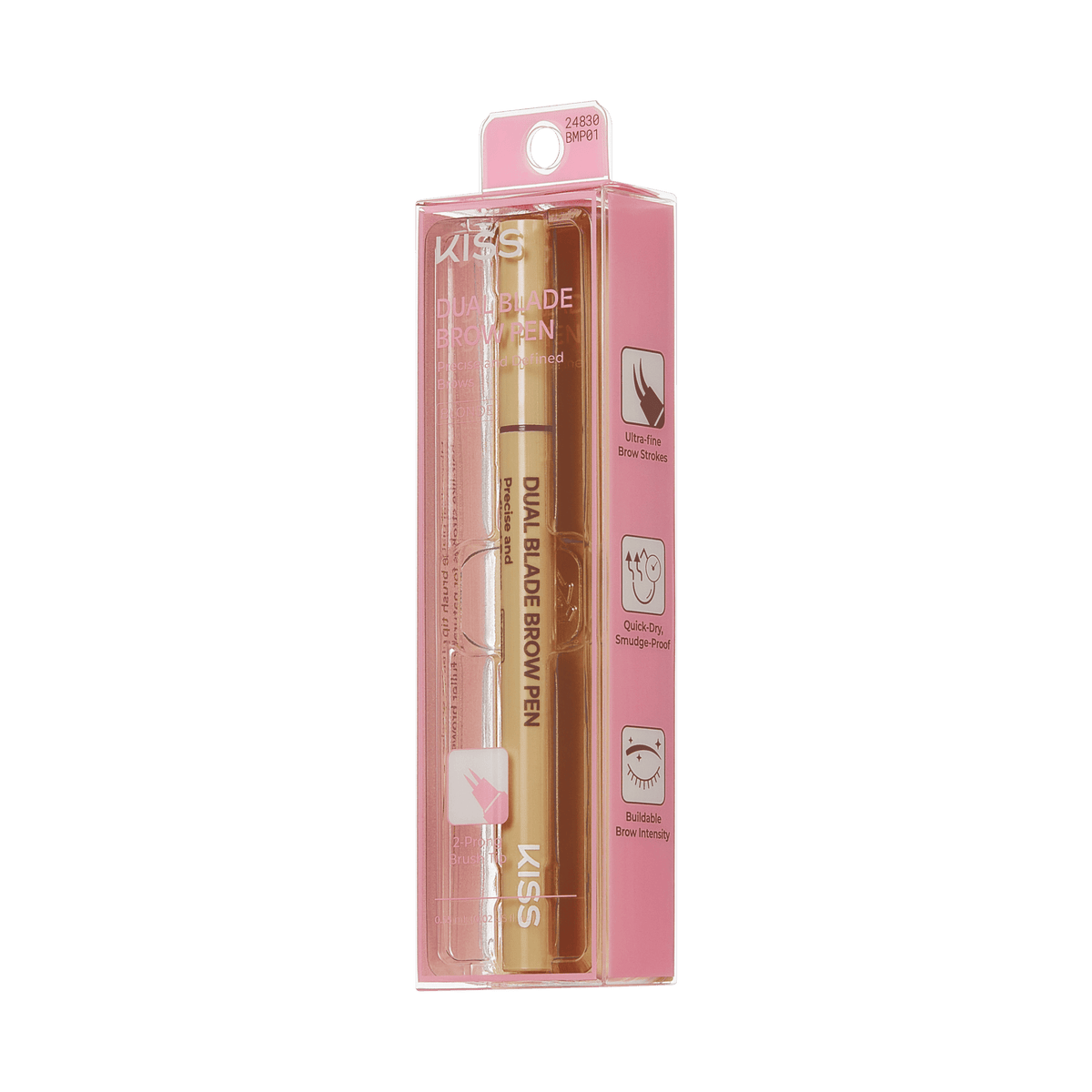 Kiss Dual Blade Brow Pen - Blonde | Smudge Free