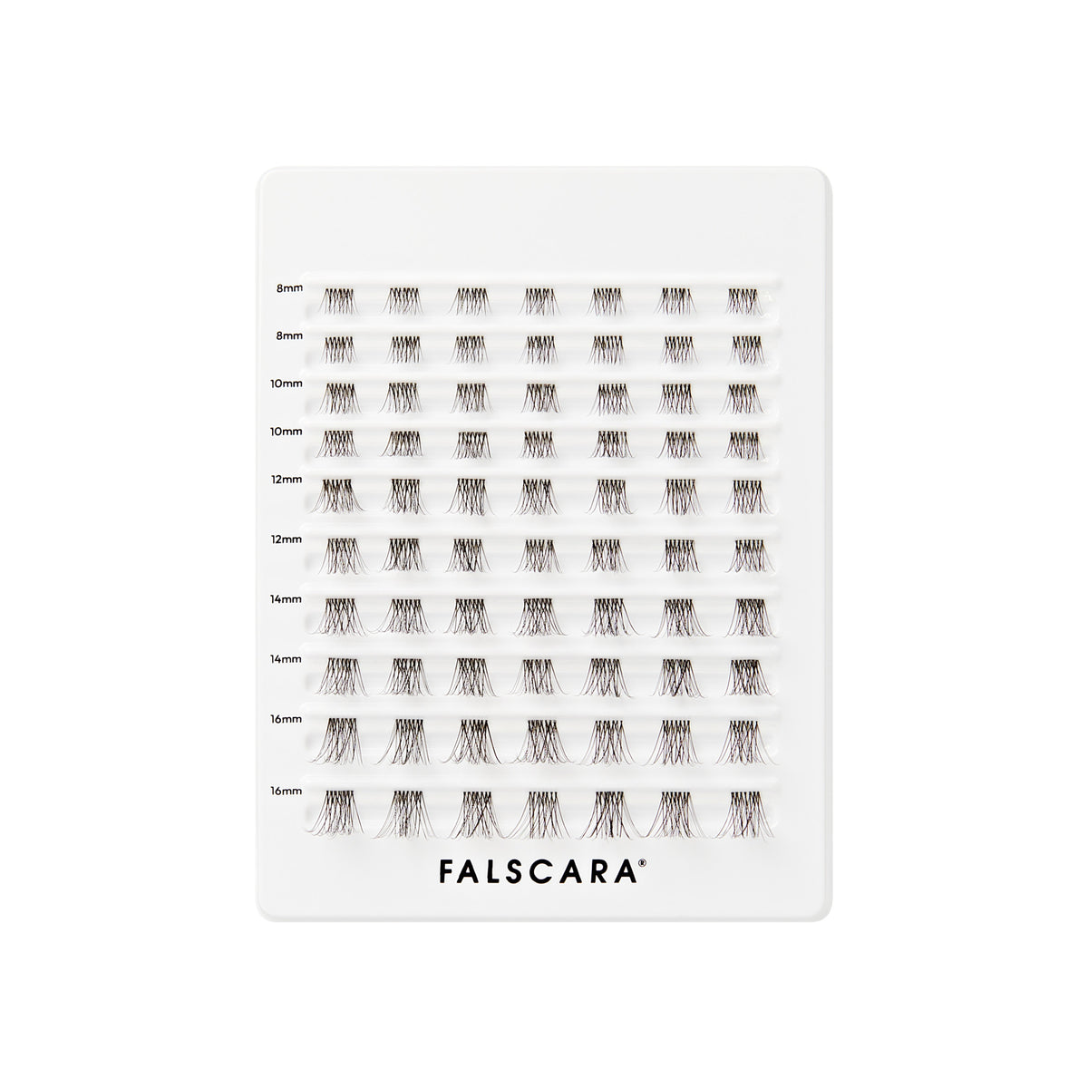 Falscara Soft Natural Mega Multipack | DIY False Lash Extensions, Cluster Lash, Wispy Lashes, 70 Wisps, 8mm-16mm