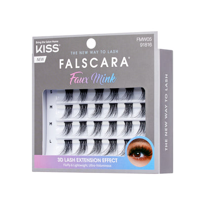 Faux Mink Wisps | 24 Wisps FALSCARA Multipack 3D Lash Extension Effect 12mm-16mm - Image 7