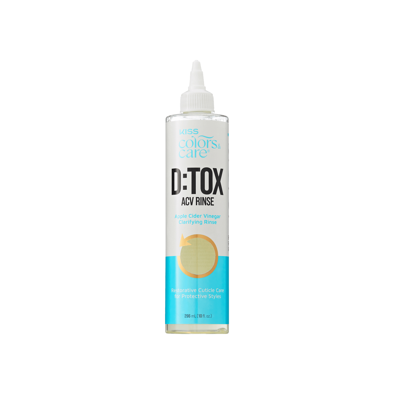 Bottle of D:TOX ACV Rinse on a transparent background