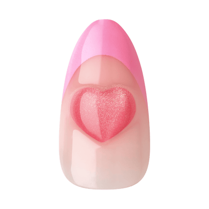 KISS Nail Drip Press On Glue Nails - Latte Drip