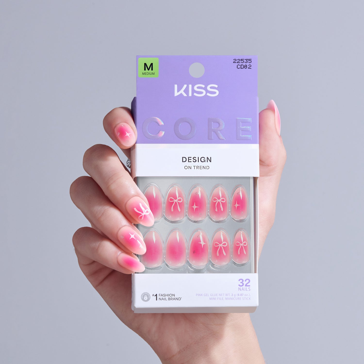 KISS CORE Design Press On Glue Nails - My Time