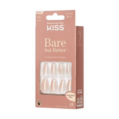 KISS Bare but Better Press On Glue Nails - Embrace It