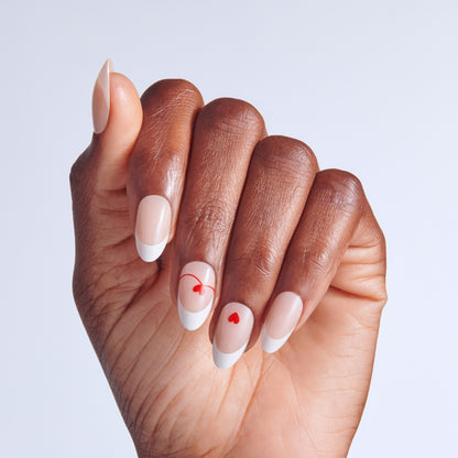 KISS LOVE Design Press On Glue Nails - Cupid&