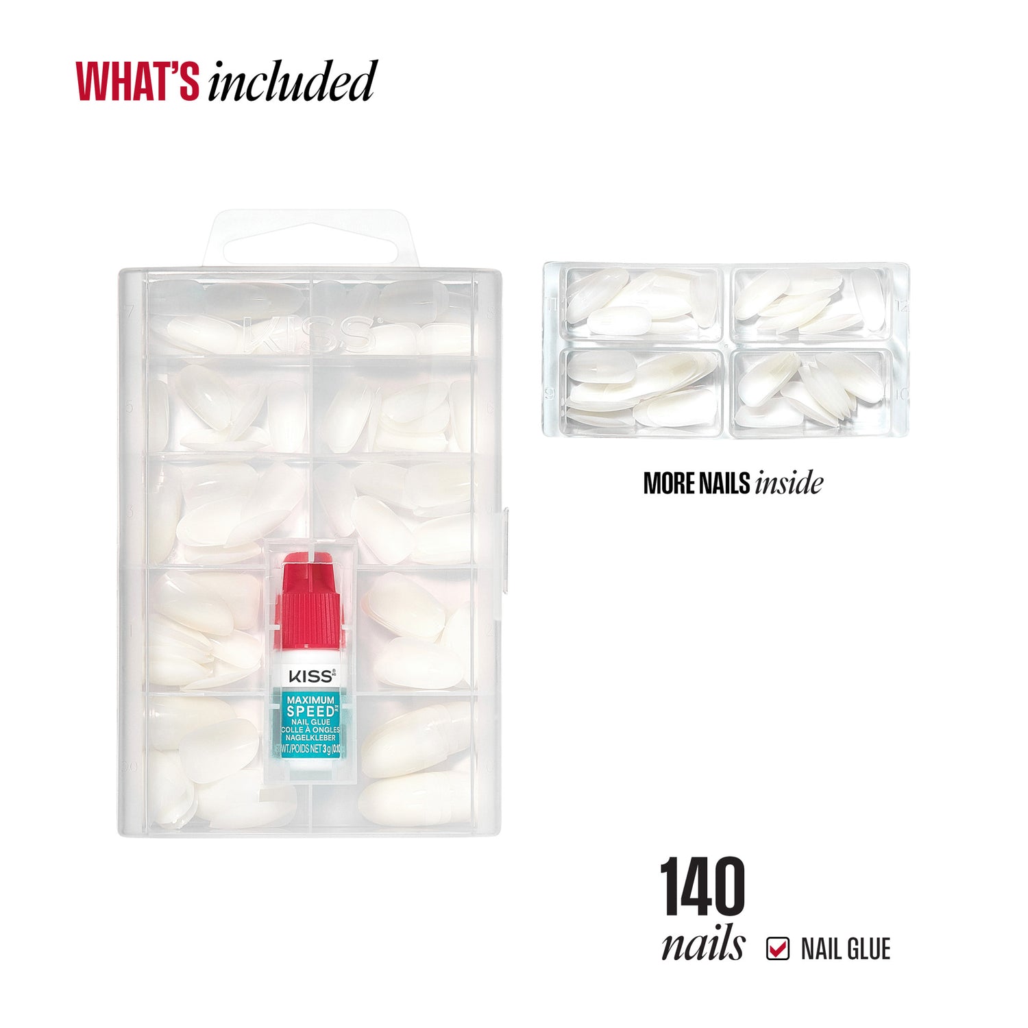 KISS Professional Full Cover Press On Nails - Earthly