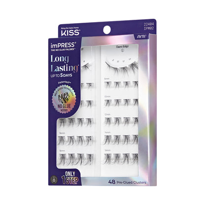 imPRESS Falsies Long Lasting Pre-Glued Lash Clusters Kit - Demi Edgy